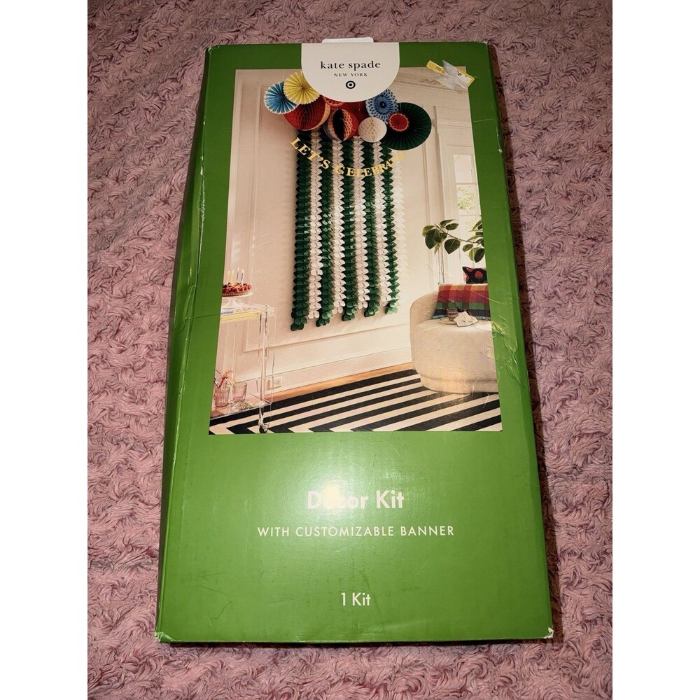 Kate Spade New York Decor Kit Streamer Honey Comb and Customizable Letter Kit